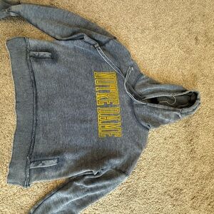 Life Is Good Gray Cowl Neck Sweater with Yellow Text
